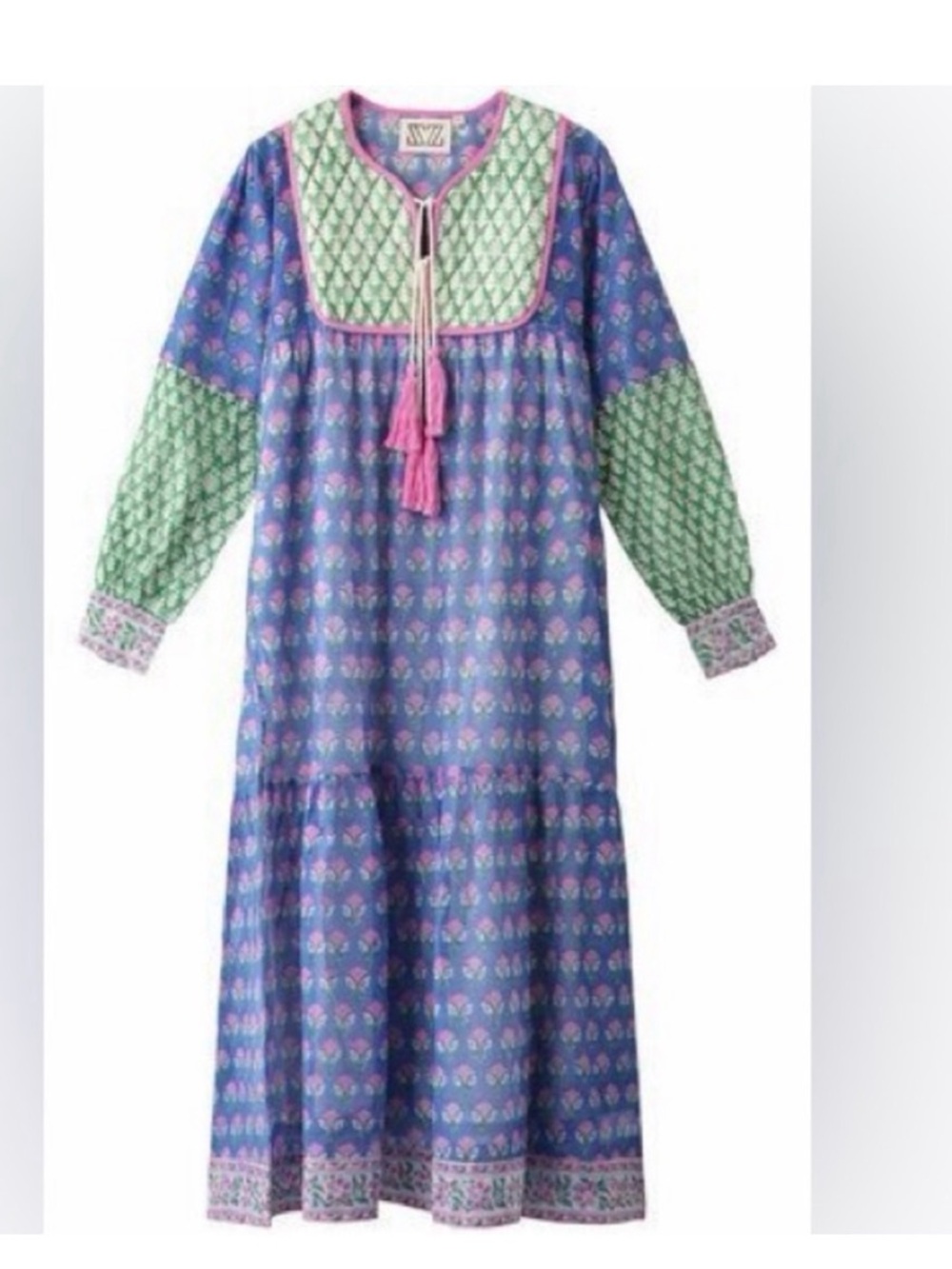 SZ Blockprint Jodhpur Dress Silk Cotton